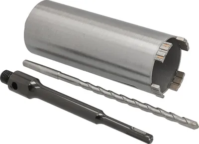 Produktbild von Diamantbohrkrone Ø 72 mm Nutzlänge 180 mm mit SDS+-Aufnahme 200 mm und Zentrierbohrer 240 mm Segmenthöhe 10 mm Diamant Bohrkrone Trockenbohrkrone Kernbohrer Betonbohrkrone Kernbohrkrone BTEC