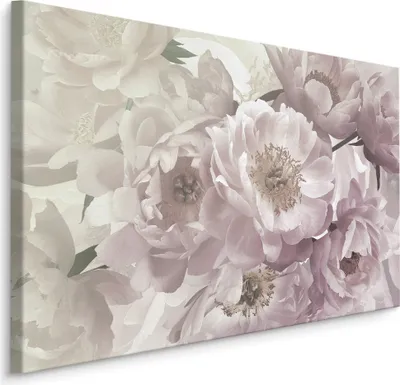 Produktbild von Fabelhafte Canvas LEINWAND BILDER 90x60 cm XXL Kunstdruck Pfingstrosen Blumen Natur