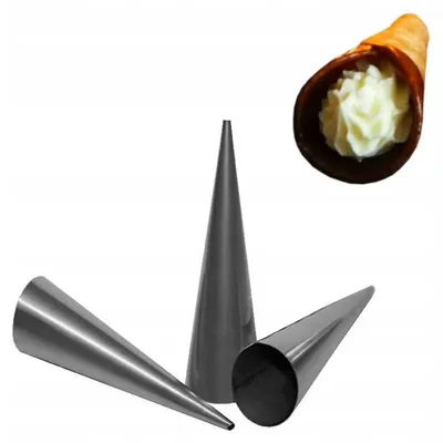 Produktbild von EkoForemki Röhrenformen für Gebäck Edelstahl 3 Stück 11,5 cm