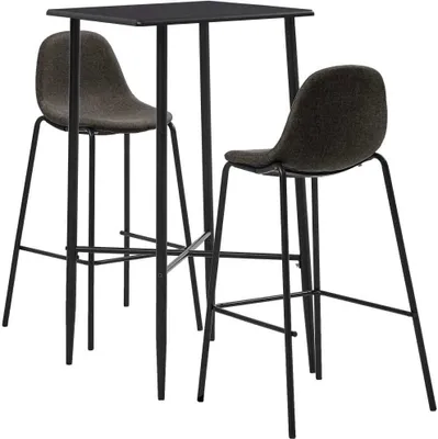 Produktbild von 3-tlg. Bar-Set Stoff Dunkelgrau