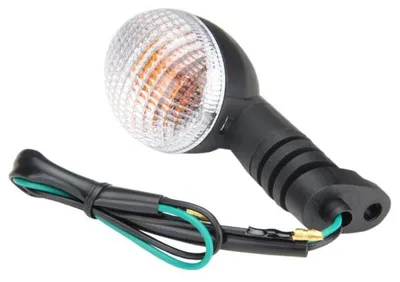 Obrázek produktu pro Indikátor 12V oválný čirý pro motocykl enduro skútr moped