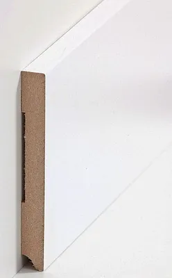 Produktbild von Fußleisten / Sockelleisten "Cottbus" (MDF foliert / 721.13110) - weiß