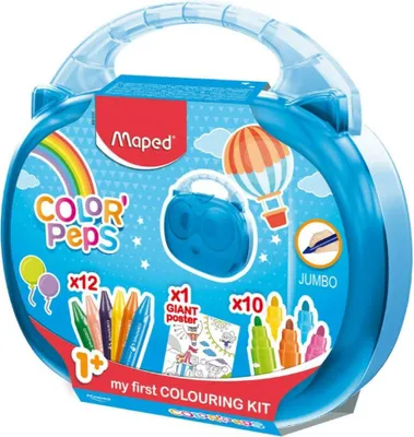 Image de Maped my first mallette de coloriage COLOR'PEPS, 23 pièces