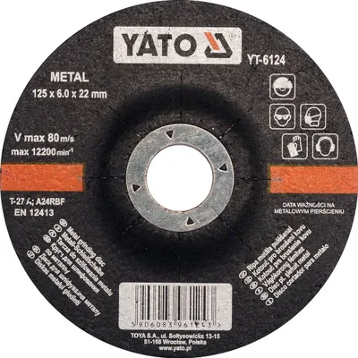 Produktbild von YATO YT-6124 - de Metall 125x6,0x22mm Schleifscheibe