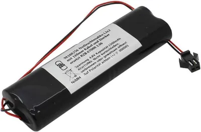 Zdjęcie produktu dla Akumulator awaryjny NiMH 4,8V 1100mAh L2x2 Mignon AA z kablem 150mm pasujący do Elubat swiss 137 875