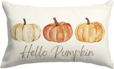 Productafbeelding van Famanu kussensloop, 30 x 50 cm, met pompoenmotief - herfstdecoratie