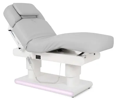 Produktbild von Habys Eterna mit Heizung | elektrische Kosmetikliege Massageliege Behandlungsliege | 4 Motoren | Höhenverstellbar Elektrisch | 198 x 78 cm | Grau