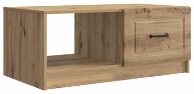 Zdjęcie produktu dla Stolik kawowy vidaXL z drewna dębowego Artisan, 90 x 50 x 37 cm, materiał drewnopochodny