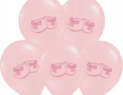 Image de Ballons 14 Chaussures rose pastel 1 pc.