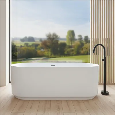 Immagine prodotto di Vasca da bagno autoportante in acrilico bianco NAÏA da 170 cm