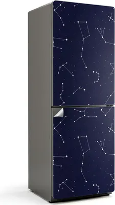 Produktbild von Tropisches Blumenmuster – Kühlschrank Aufkleber – Klebefolie Kühlschrank – Kühlschrank Dekor – Kühlschrankfolie selbstklebend – Küchen Dekoration – 70x190 cm