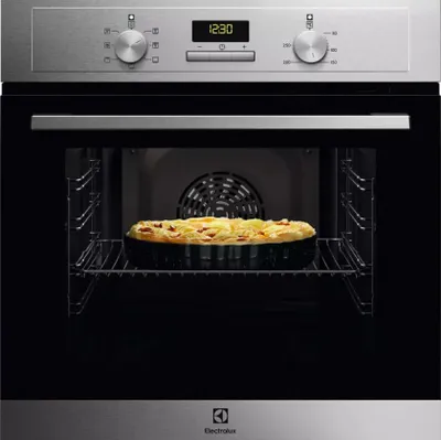 Produktbild von 65-liter-einbaubackofen (60 cm) mit katalytischer selbstreinigung, edelstahl - Electrolux EOH3C01BX