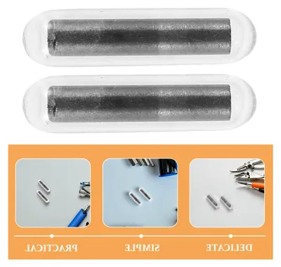 Produktbild von PTFE Magnetrührstäbe aus Glas, 2 Stück, 4x15mm für Labormischer und Magnetrührer, vielseitig einsetzbar