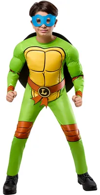 Produktbild von TMNT 4 in 1 Kids Ninja Turtles Kostüm – Fasching Karneval Halloween Verkleidung