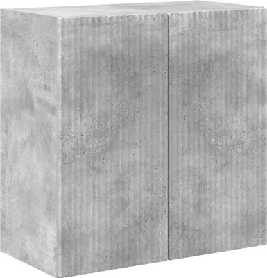 Zdjęcie produktu dla vidaXL Szafka ścienna pod TV betonowa szara 59,5 x 31 x 60 cm materiał drewnopochodny