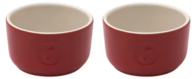 2er-Set Keramik Ramekins 9 cm – ofenfeste Dessertbecher