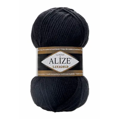 Produktbild von ALIZE Lanagold 100g 49% Wolle Strickgarn Winterwolle Schurwolle Farbwahl
