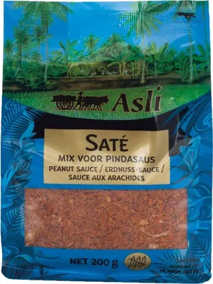 Produktbild von Asli Saté Mix Voor Pindasaus (Peanut Sauce) 200g