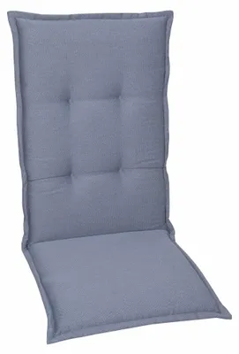 Produktbild von GO-DE Gartenstuhlauflagen hochlehner 120 x 50 x 7 cm blau