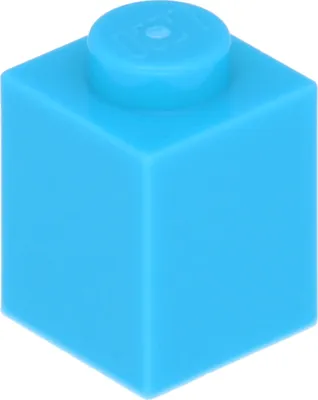 Produktbild von Lego® 1 Stück 3005 Stein Brick 1x1 Part Basic Steine 1 Mittleres Azurblau
