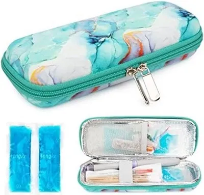 Produktbild von Insulin-Kühltasche – Medizinische Kühltasche – Diabetes-Kühltasche – Marmorgrün