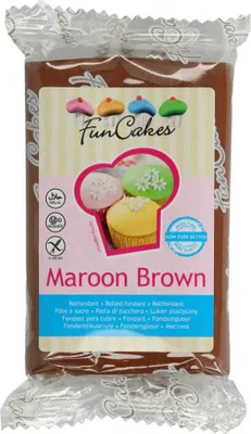 Produktbild von FunCakes Fondant Maroon Brown 250g