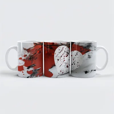 Image de raxxa Mug premium "cœur avec taches de couleur