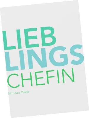 Produktbild von Mr. & Mrs. Panda Postkarte Chefin - Weiß - Geschenk, Geschäftsführerin, Ansichtskarten, Ansichtskarte, Leiterin, Büro, Spruch, Geschenkidee, Postkarten, Ruhestand