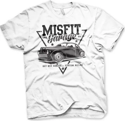 Produktbild von Misfit Garage Since 2014 T-Shirt - Large - White