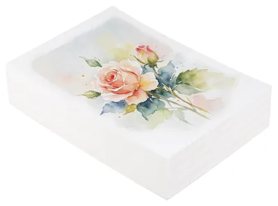 Aquarellpapier 150 Blatt, 300 g, 13 x 19 cm, weiß, mittlere Körnung