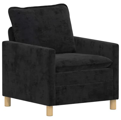 Zdjęcie produktu dla Sofa vidaXL, czarna, 76 x 81 x 87,5 cm, poliester