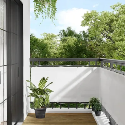 Produktbild von Möbel Balkon-Sichtschutz Weiß 75x800 cm 100 % Polyester-Oxford CLORIS 84286