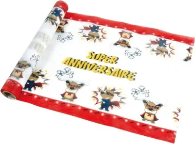 Image de Chemin de table anniversaire super dog