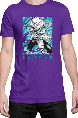Obrázok produktu pre Mužské Tričko Naruto Tobirama Senju, Man S / Fialová