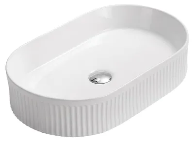 Zdjęcie produktu dla Umywalka nablatowa Corciano Vitaria Oval Biała Połysk 49x31x13 cm