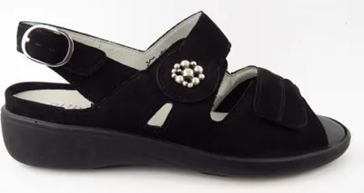 Produktbild von Waldläufer Kara Denver Damen Sandale in Schwarz, Größe 5