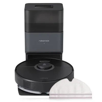 Produktbild von Roborock Q7 Max+ Staubsauger Roboter Schwarz mit Auto-Empty Dock mit 2pcs Original Mopp