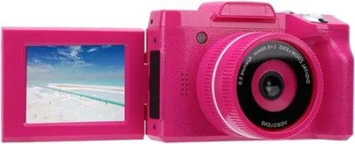 Immagine prodotto di Videocamera digitale per vlog FHD 16 MP, 1080p, schermo LCD touchscreen da 24 pollici, zoom 16x, stabilizzatore, videocamera portatile per gite scolastiche e riprese dei bambini