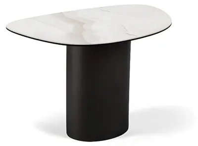 Image de Table d'appoint Designer Table basse moderne en métal Table de salon Ovale