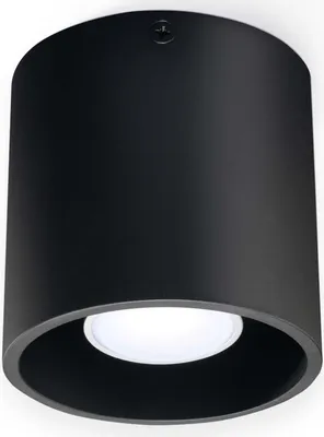 Produktbild von SOLLUX lighting Orbis Downlight Lampe DownlightingDecke Modernes Design ConZylindrischer Lampenschirm Aus Aluminium Con 1 Glühbirne GU10 Austauschbar | Schwarz, 10 x 10 x 10 x 10 cm