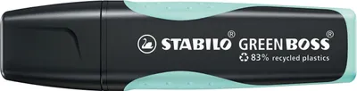 Obrázek produktu pro STABILO GREEN BOSS, 1 kusů, Tyrkysová, Rozšířený hrot, Černá, Tyrkysová, Plast, 2 mm