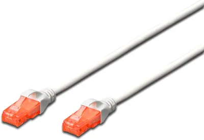 Produktbild von Digitus CAT 6 U/UTP Patchkabel - LSZH, 10 m, Cat6, U/UTP (UTP), RJ-45, RJ-45, Weiß