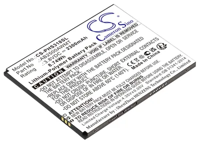Obrázok produktu pre TECHTEK Batéria kompatibilná s [Philips] CTS318, Xenium S318 nahrádza AB2500AWMT
