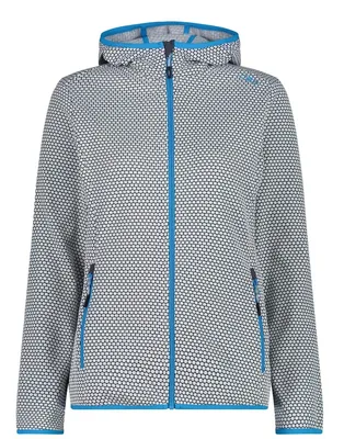 Immagine prodotto di Giacca CMP Woman con cappuccio fisso, gilet in maglia da donna, tessuto jacquard piqué, modello 32H5596, taglia: 36. (Abbigliamento)