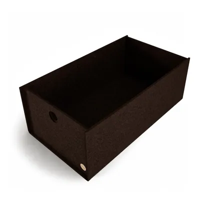 Produktbild von Aufbewahrungsbox CARGA Filz 35 x 18 x 20 cm ohne Deckel in dunkelbraun meliert