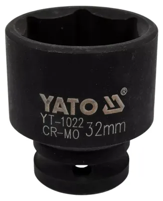 Produktbild von 32mm 1/2" Schlagnuss für Schlagschrauber Kraftnuss Sechskant Stecknuss Schwarz