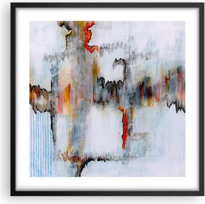 Produktbild von Gerahmtes Poster - Schwarzer Rahmen - Abstraktion modern - 50x50 cm - Wand Bild - Wanddeko - Wandbilder - Kunstposter - Wandposter - Bilderrahmen - Bilder - Kunstdruck - Wandbild - P2BAC50x50-3676