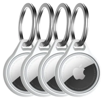 Productafbeelding van ITSKINS Level 2 AirCover Solid for Apple Airtag White (4-Pack)