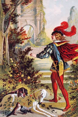Produktbild von Carl Offterdinger Kunstdruck Bild - Dornröschen (120 x 80 cm)