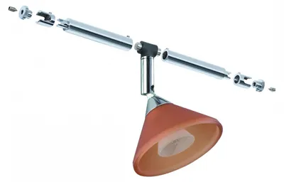 Produktbild von Paulmann Seil- und Schienensystem CombiEasy Spot Co lumenar 1x35W GU4 Chrom/Orange satiniert 12V Metall